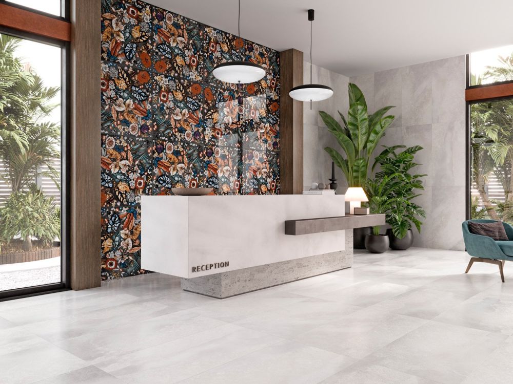 Saigon White Polished Porcelain Tile 1200x600mm