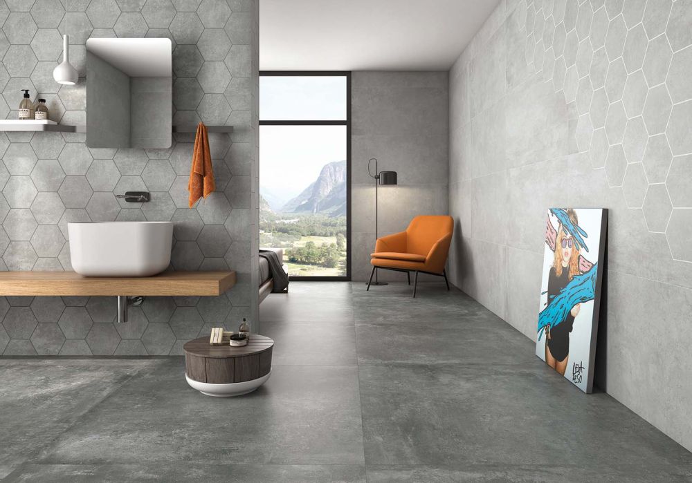 Gandi Concrete Marengo Matt Porcelain Tile 600x600mm