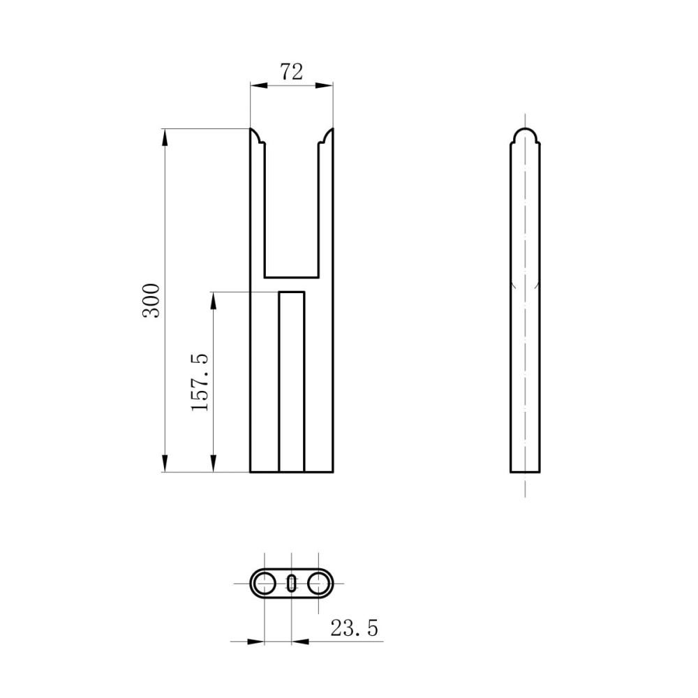 Upton White Pair of Double Column Radiator Feet