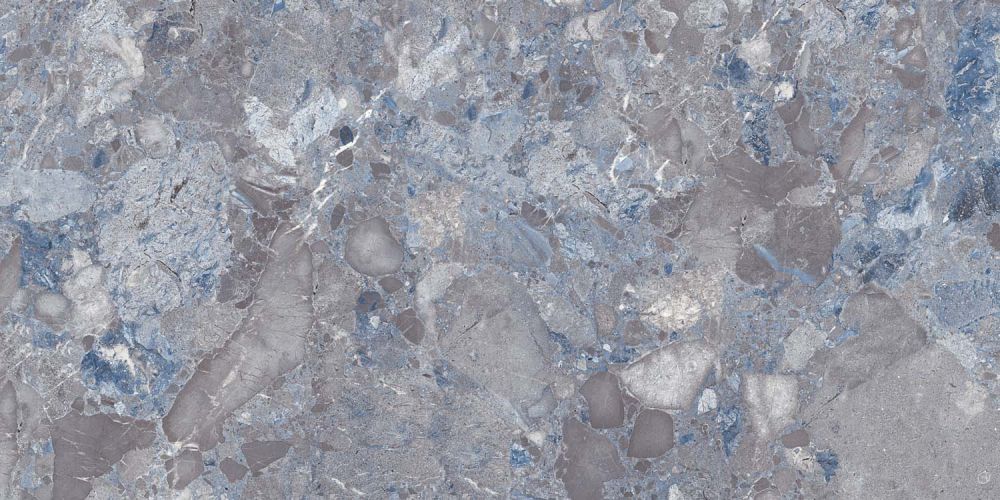 Stevenage Blue Gloss Porcelain Tile 600x1200mm