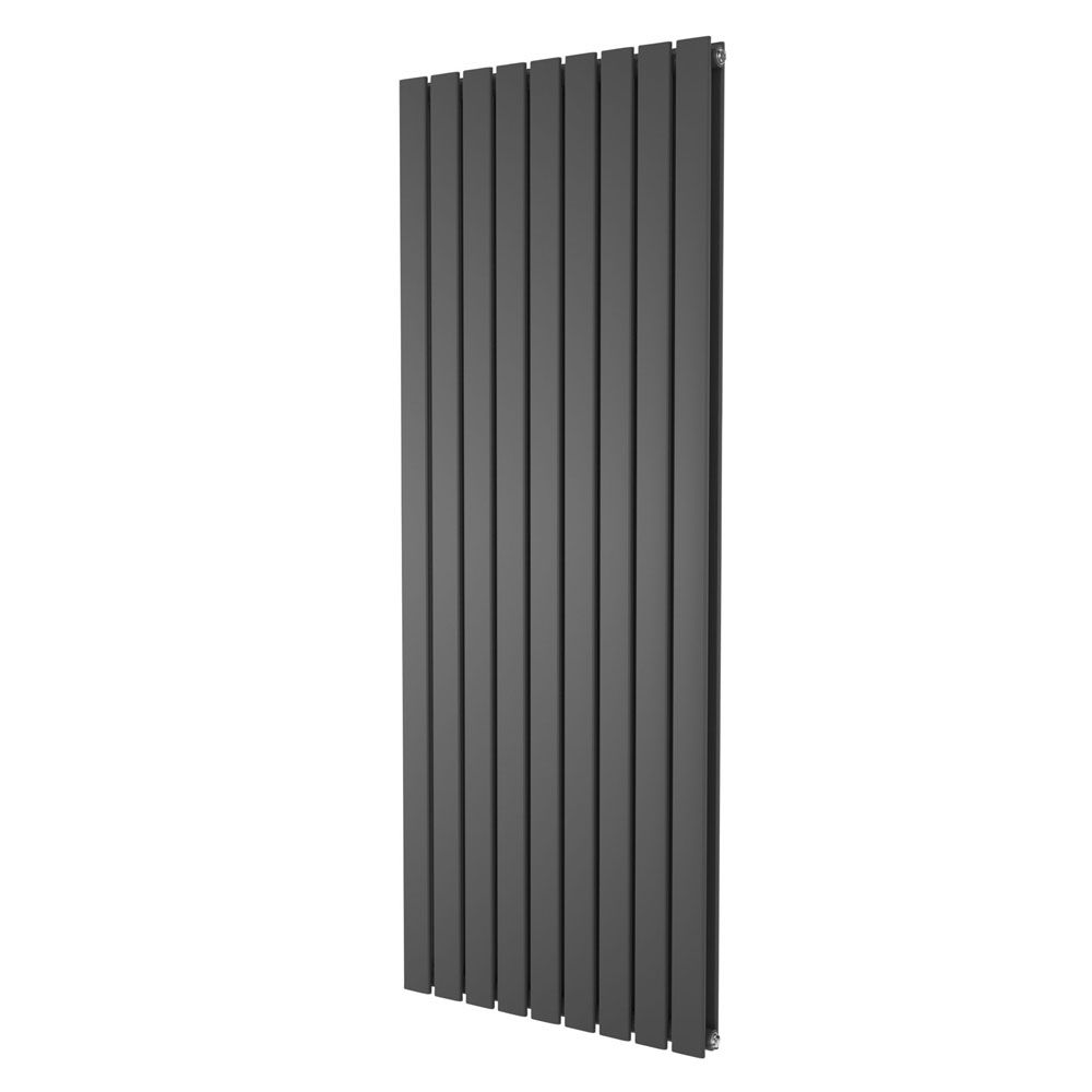 Perth Grey Double Vertical Flat Panel Radiator 1600x610mm