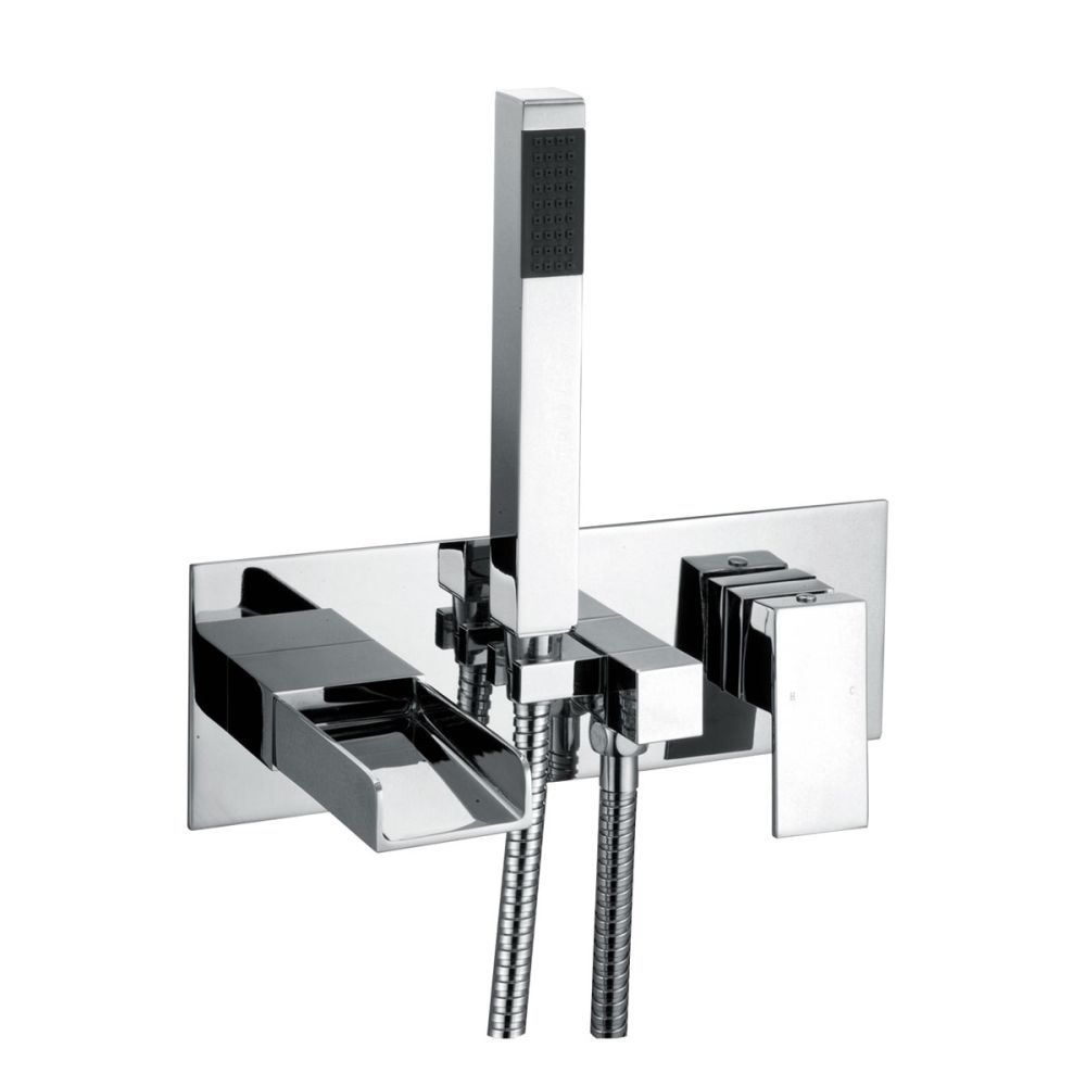 Cairo Chrome Wall Mounted Bath Shower Mixer Tap