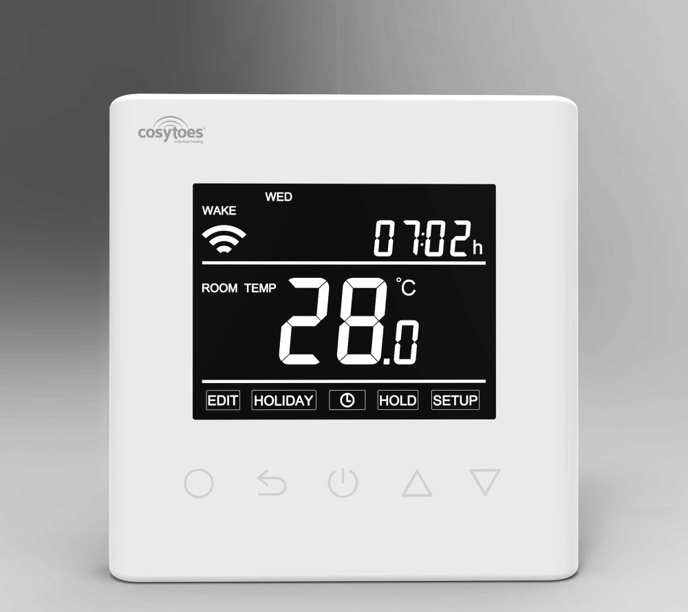 Curve White Wi-Fi Touchscreen Thermostat