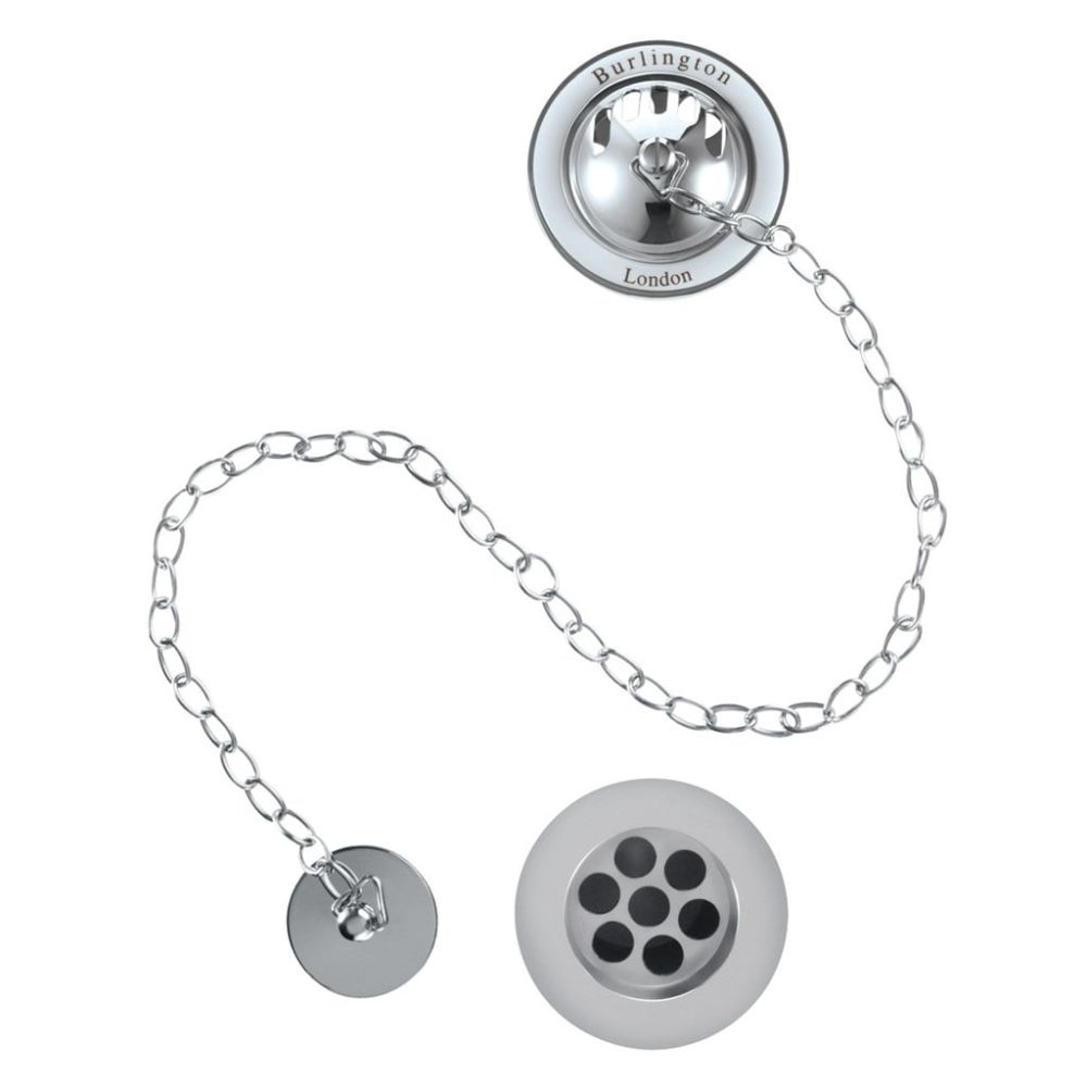 Burlington Chrome Plug & Chain Bath Waste