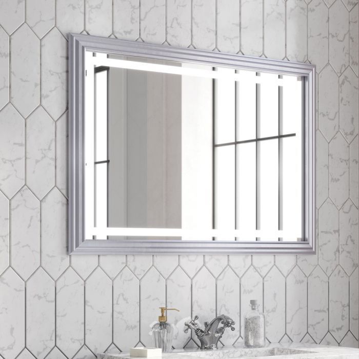 Cullin Traditional Framed Backlit LED Heated Mirror 1000x700mm Lifestyle