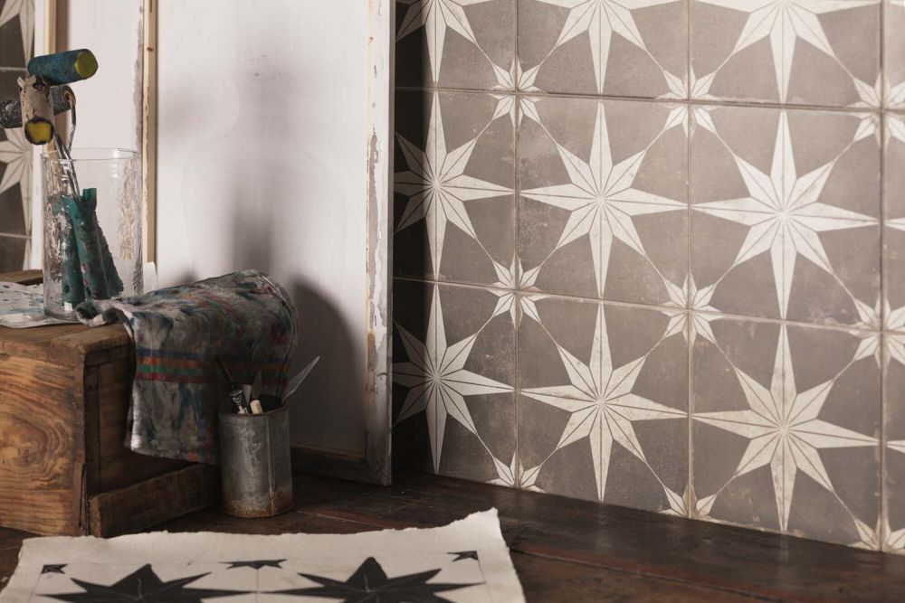 Fired Star Black Reverse Matt Ceramic Tile 450x450mm