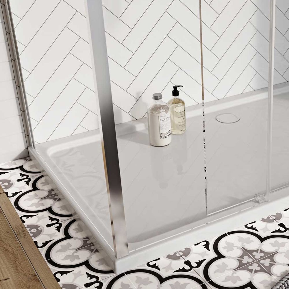 Sana Chrome Shower Side Panel