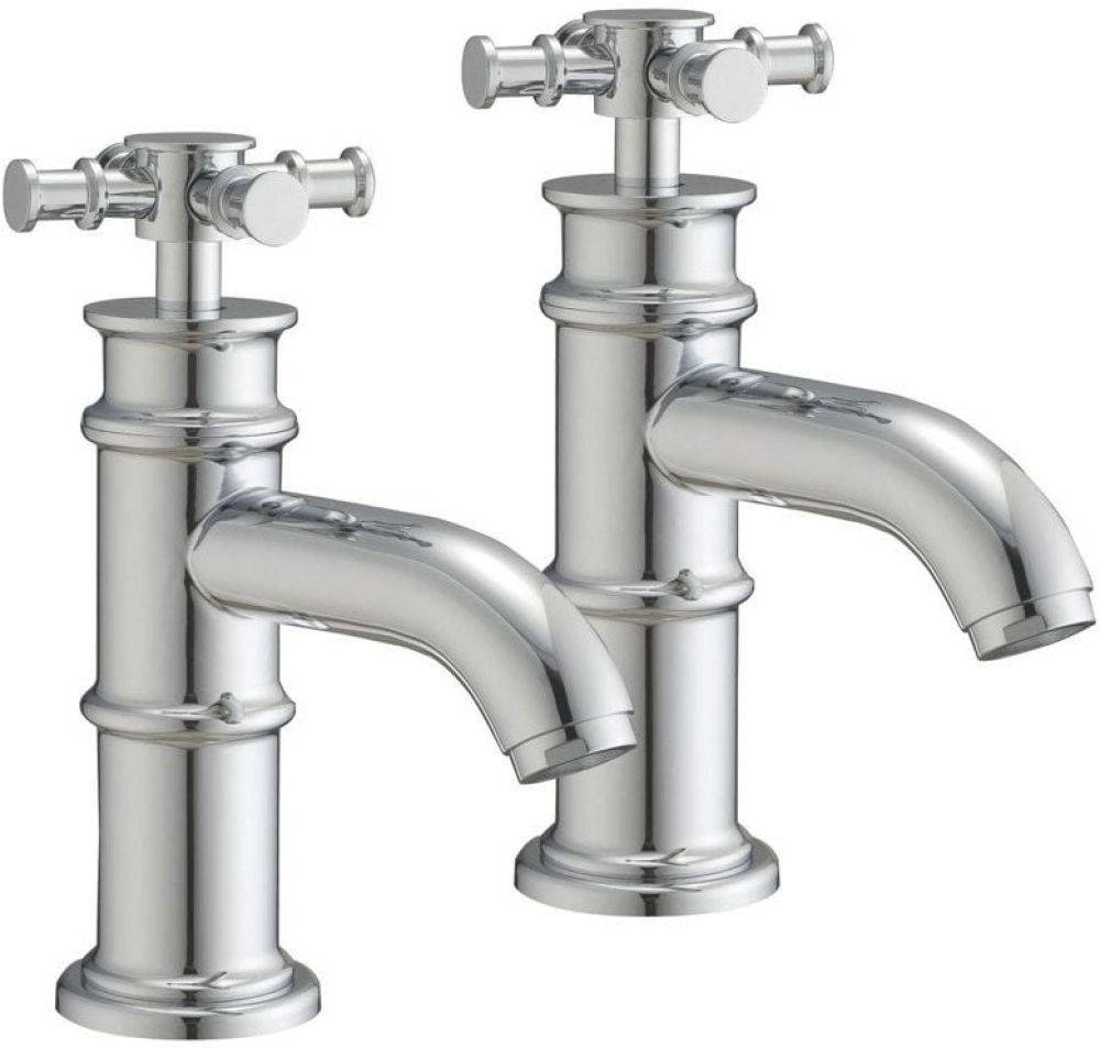 Butler Chrome Pair of Basin Pillar Taps