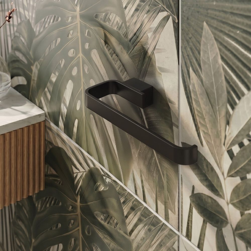 Elora Matt Black Towel Bar