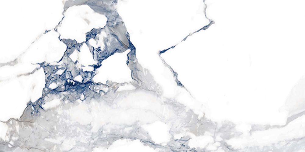 Charlie Blue Marble Polished Porcelain Tile 300x600mm
