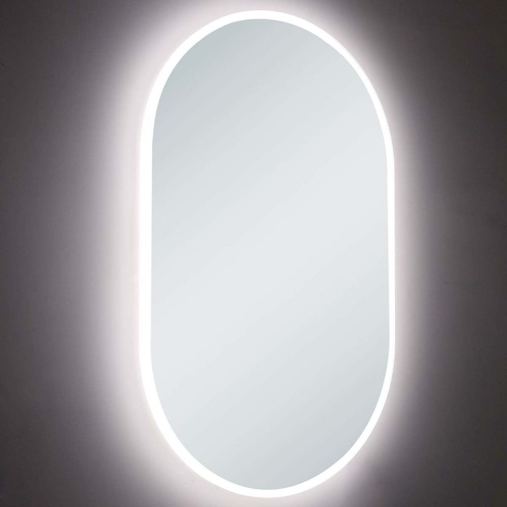 Halle Oval Illuminated LED Heated Bathroom Mirror Lighting