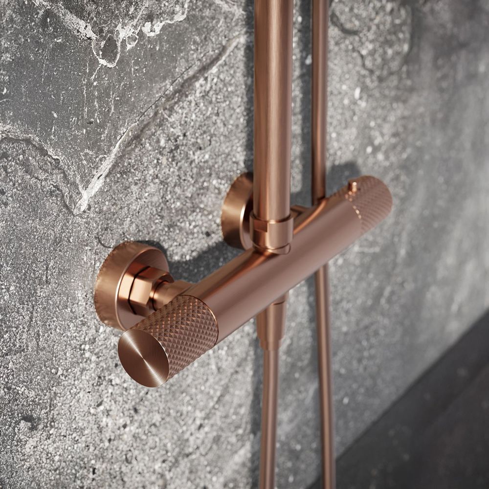 Moray Satin Bronze Thermostatic Shower Pack