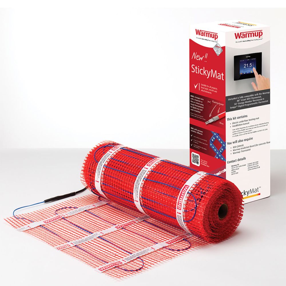 Warmup Electric Underfloor Heating Sticky Mat 3m2