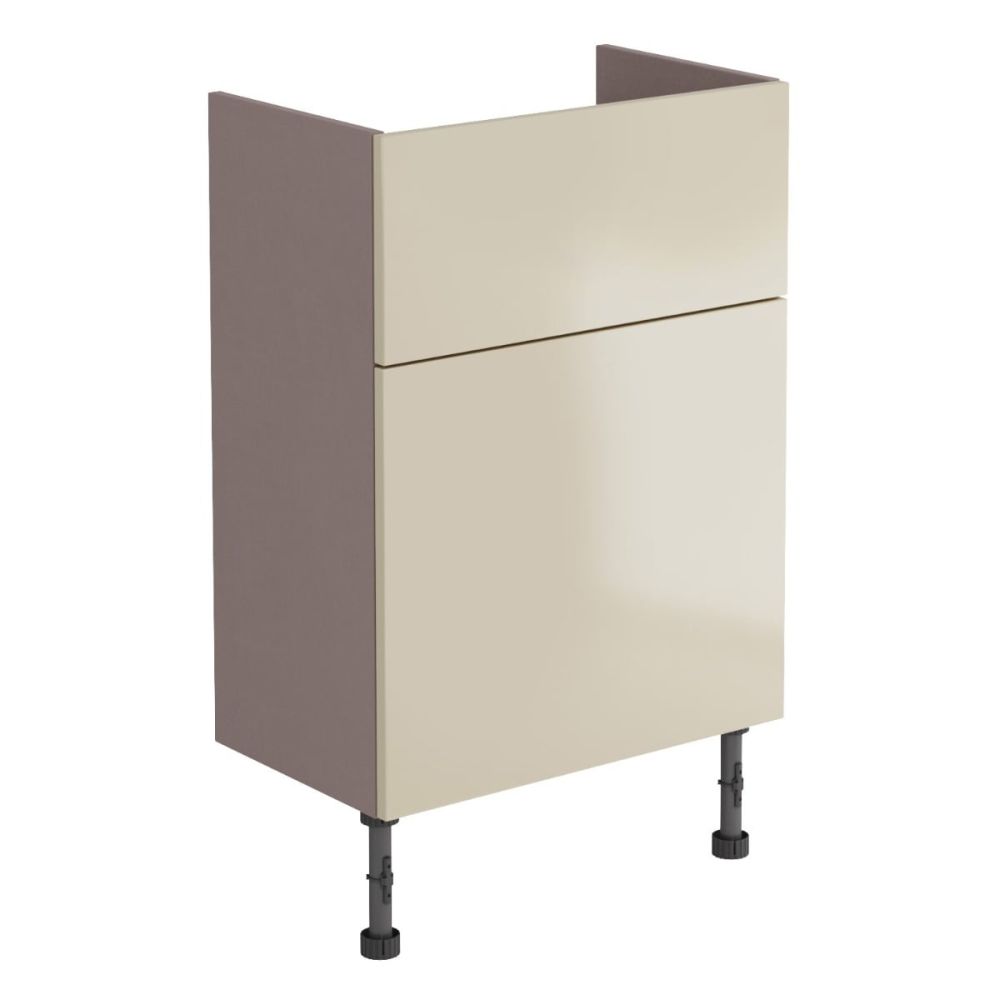 Surrey Mussel Gloss Fitted Furniture WC Unit 500mm