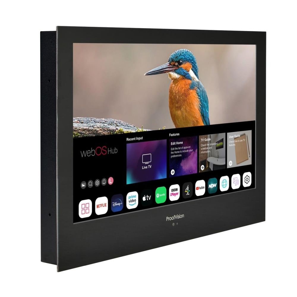 ProofVision Black 43" Waterproof Smart Bathroom TV - PVB43BW