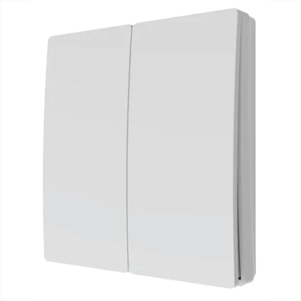 White Two Way Kinetic-Push Light Switch with Receiver
