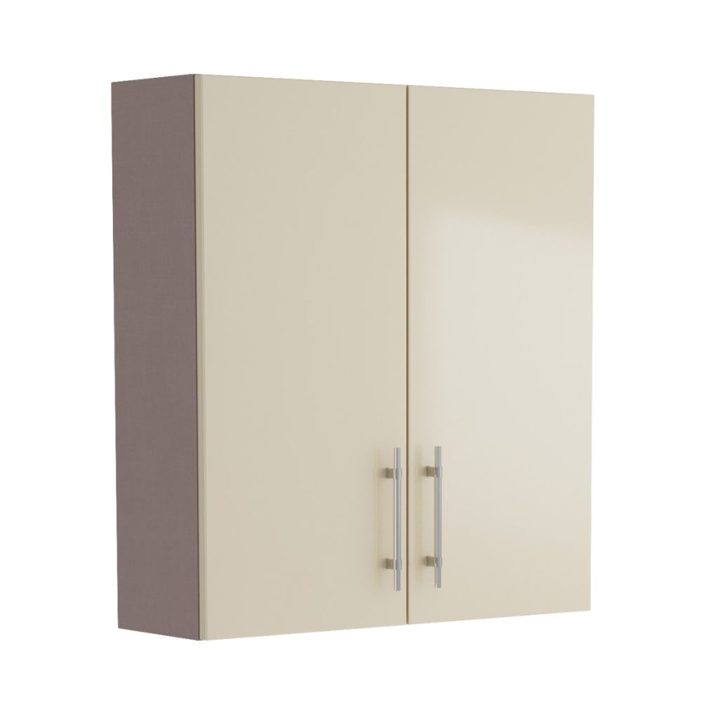 Surrey Mussel Gloss Double Door Fitted Furniture Cabinet 600mm