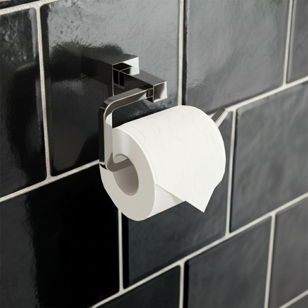Quad Chrome Toilet Roll Holder