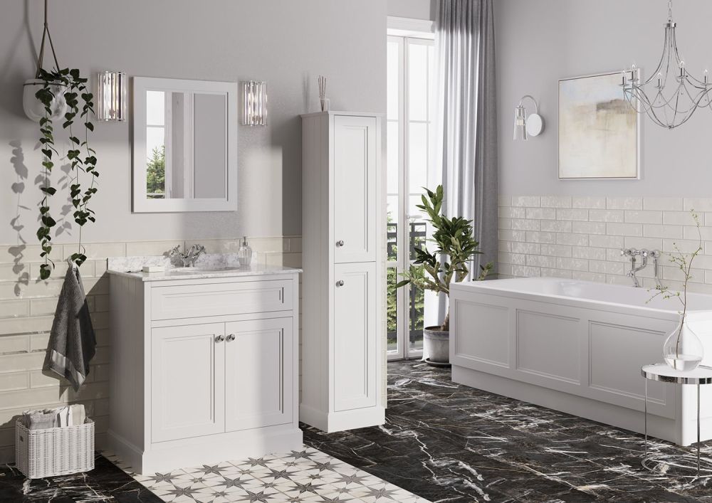 Traditional Matt White Front Bath Panel 1700mm