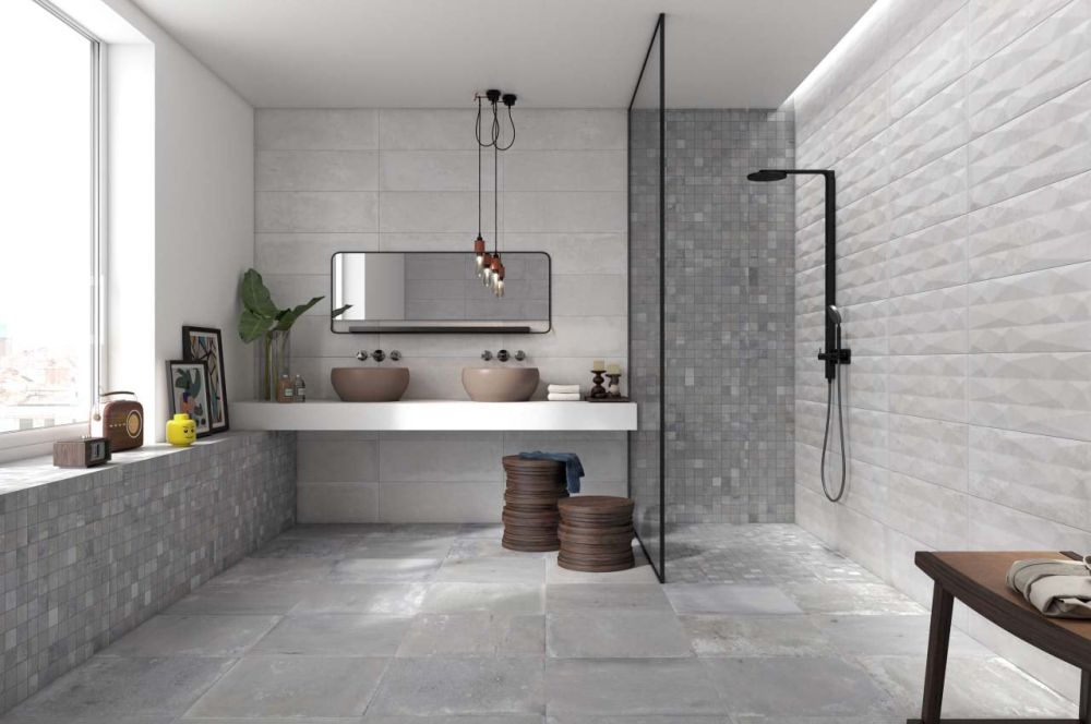 Fabrika White Cloud Plain Ceramic Tile 250x750mm