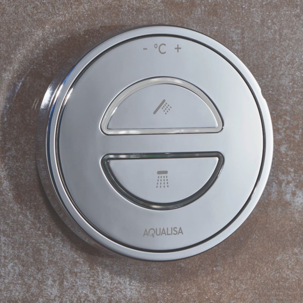Aqualisa Hugo Smart Digital Shower Concealed with Adjustable and Fixed Wall Head Gravity Pumped