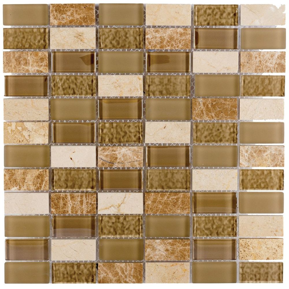 Light Beige Linear Mosaic 300x300mm