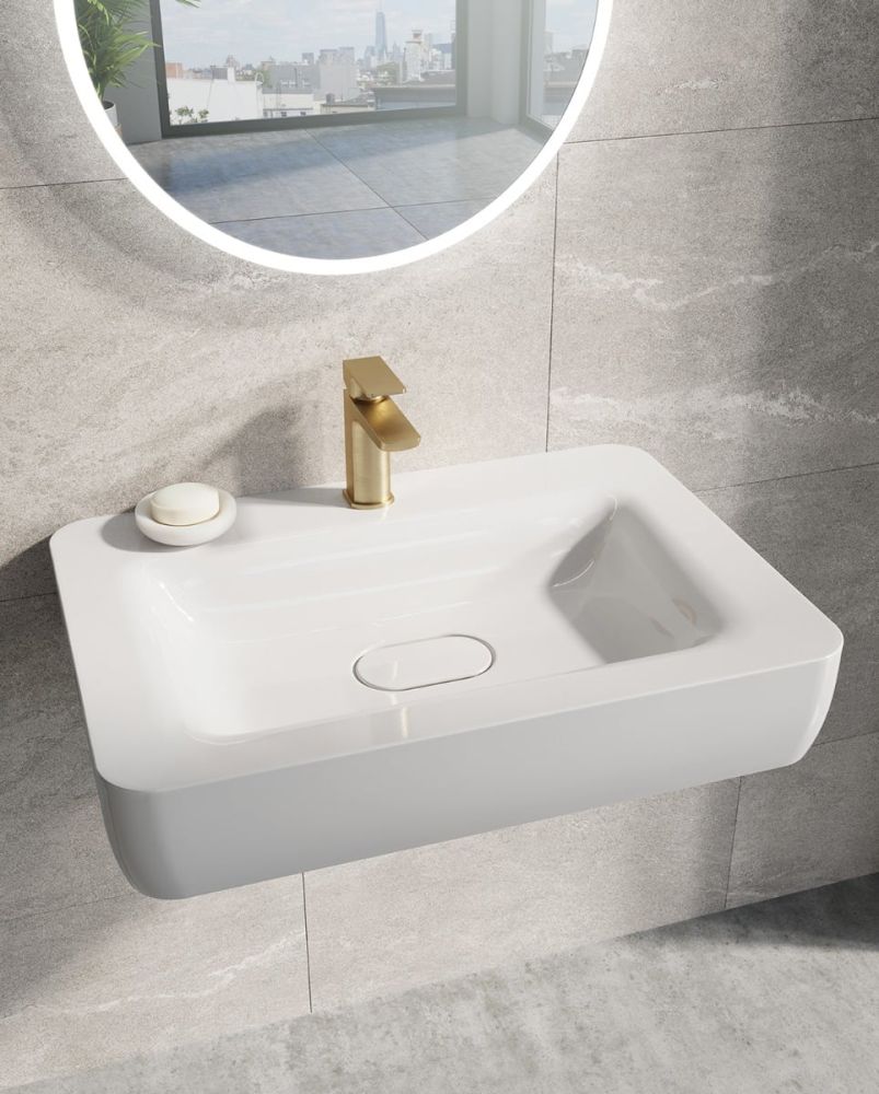 Zena Brushed Gold Basin Mixer Tap & Waste