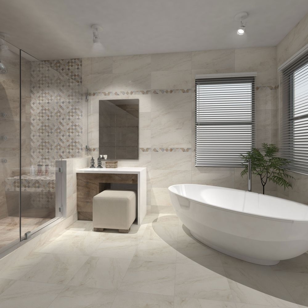 Modern Heidi Grey Ceramic Tile