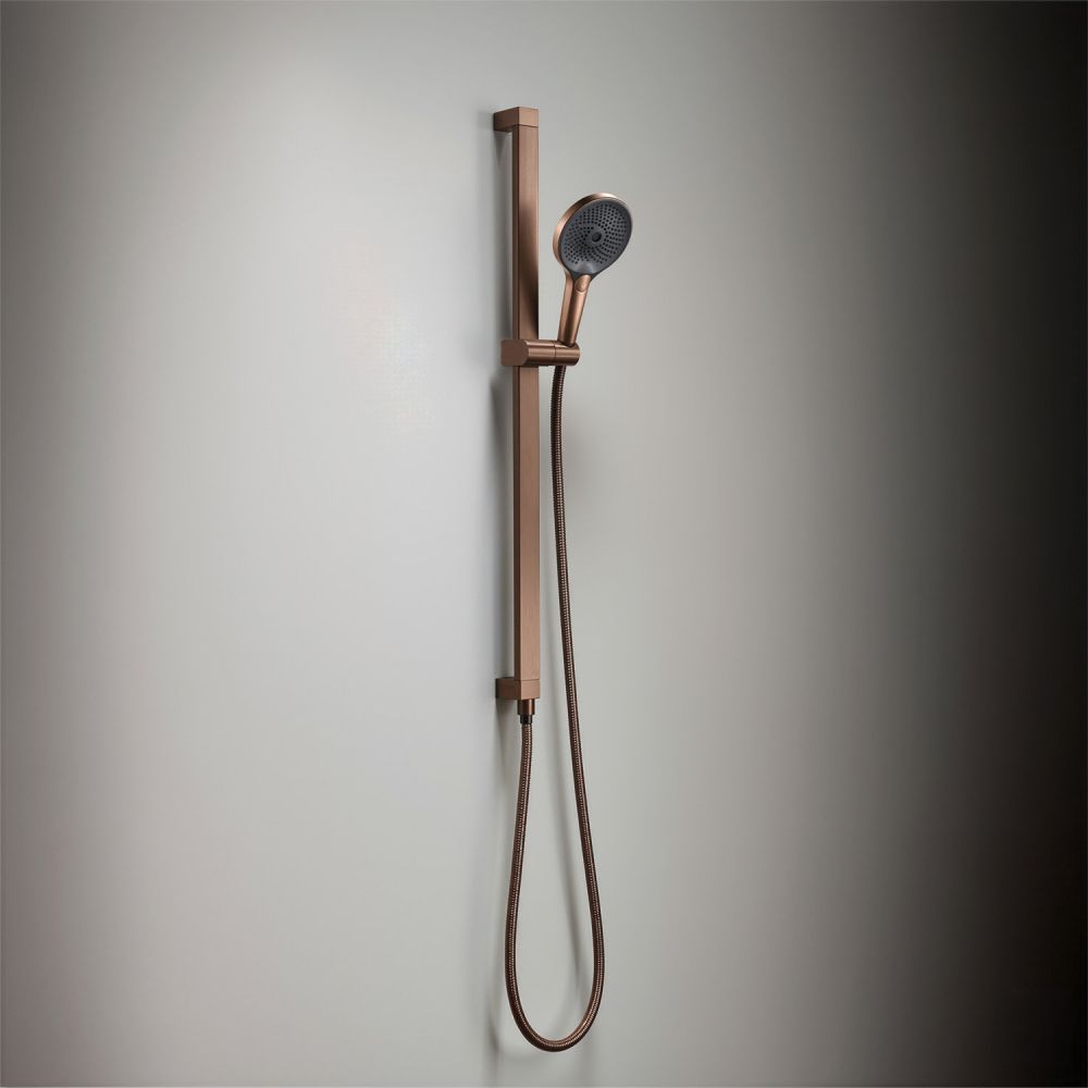 Manisa Brushed Bronze Shower Slide Rail Kit