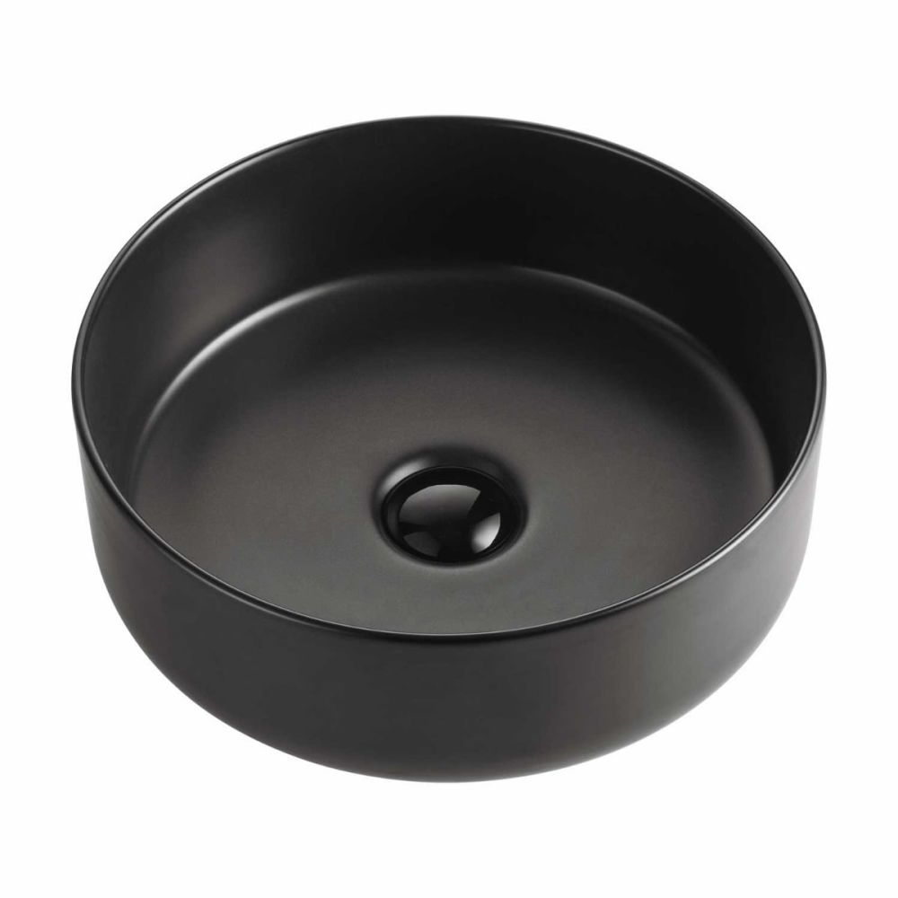 Damon Black Round Countertop Basin