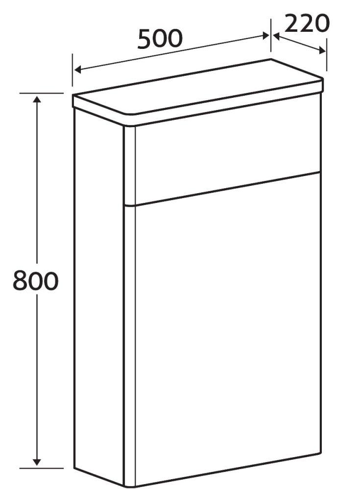 Ellis Charcoal WC Unit