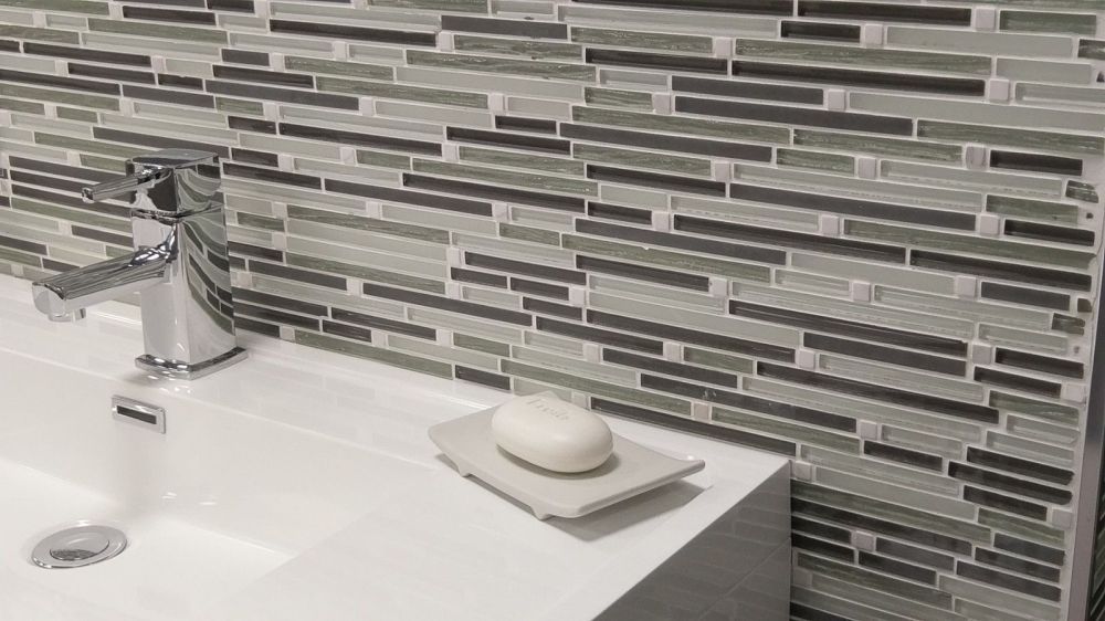 Modern Grey Linea Mosaic 300x300mm