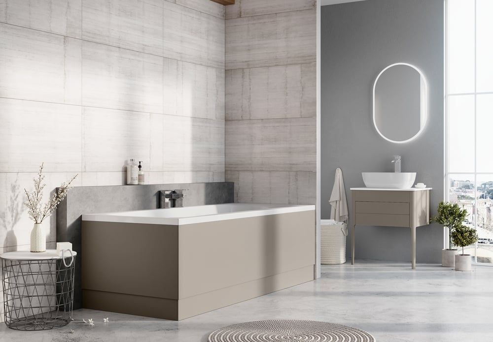 French Grey End Bath Panel 800mm