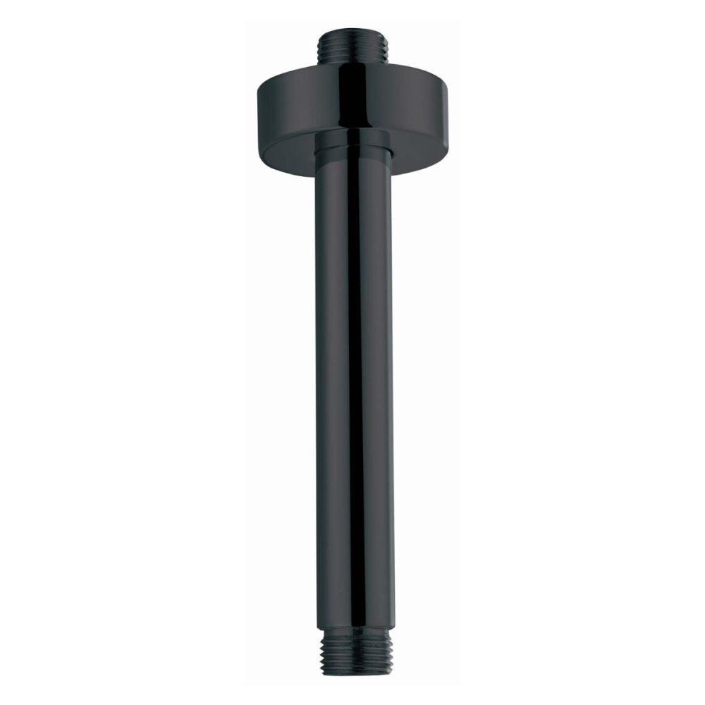 Round 250mm Ceiling Arm - Matt Black