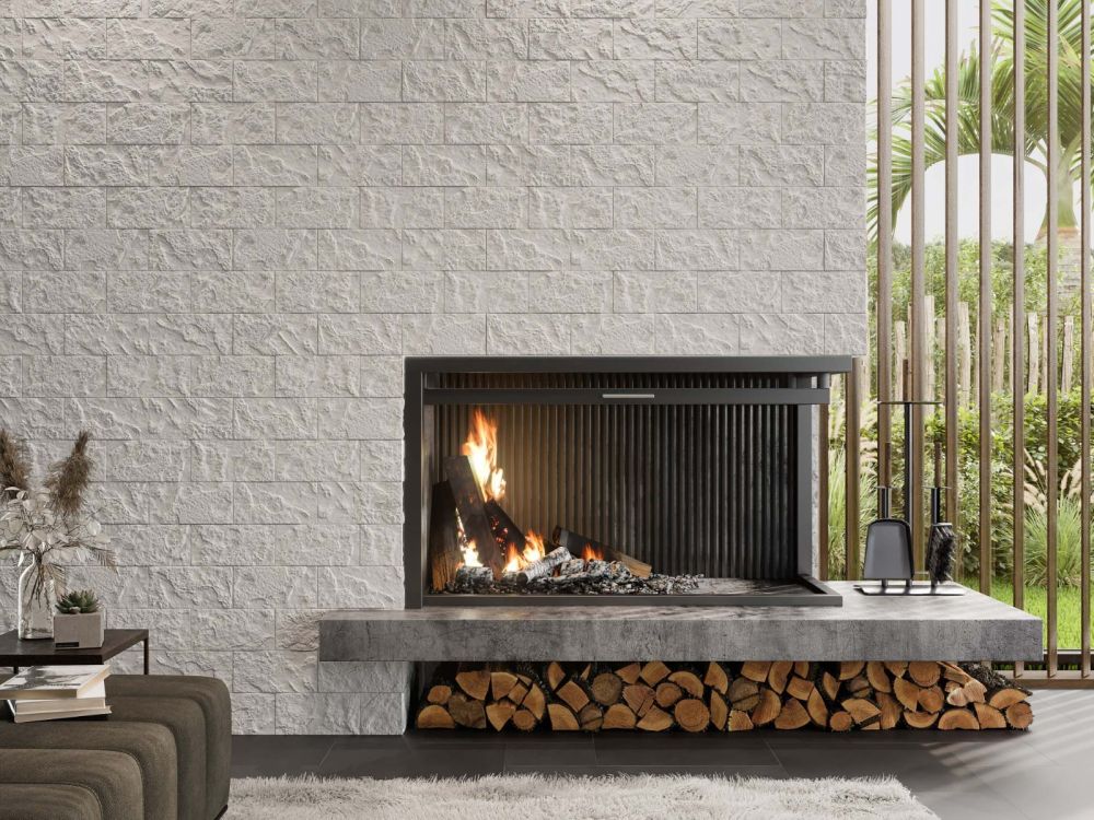 Oakland Blanco Textured Porcelain Tile 250x125mm