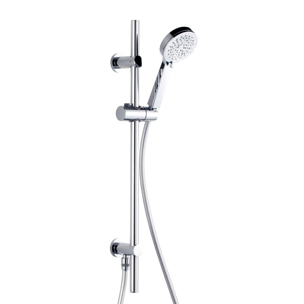 round shower head with slide rail kit