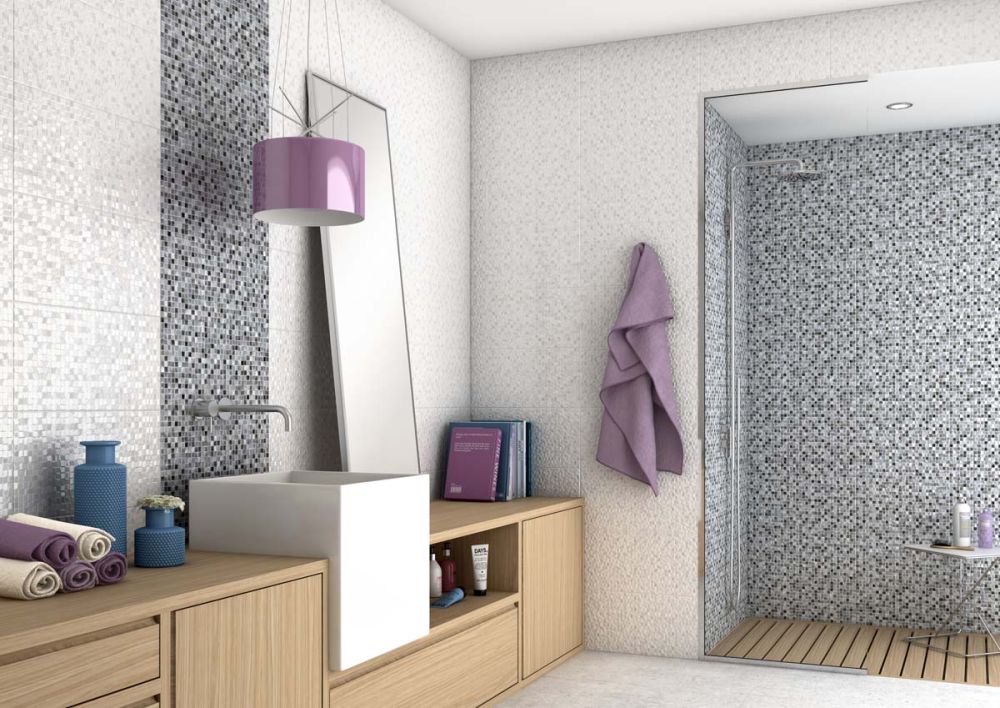 Trent Negro Ceramic Mosaic Effect Tile 200x500mm