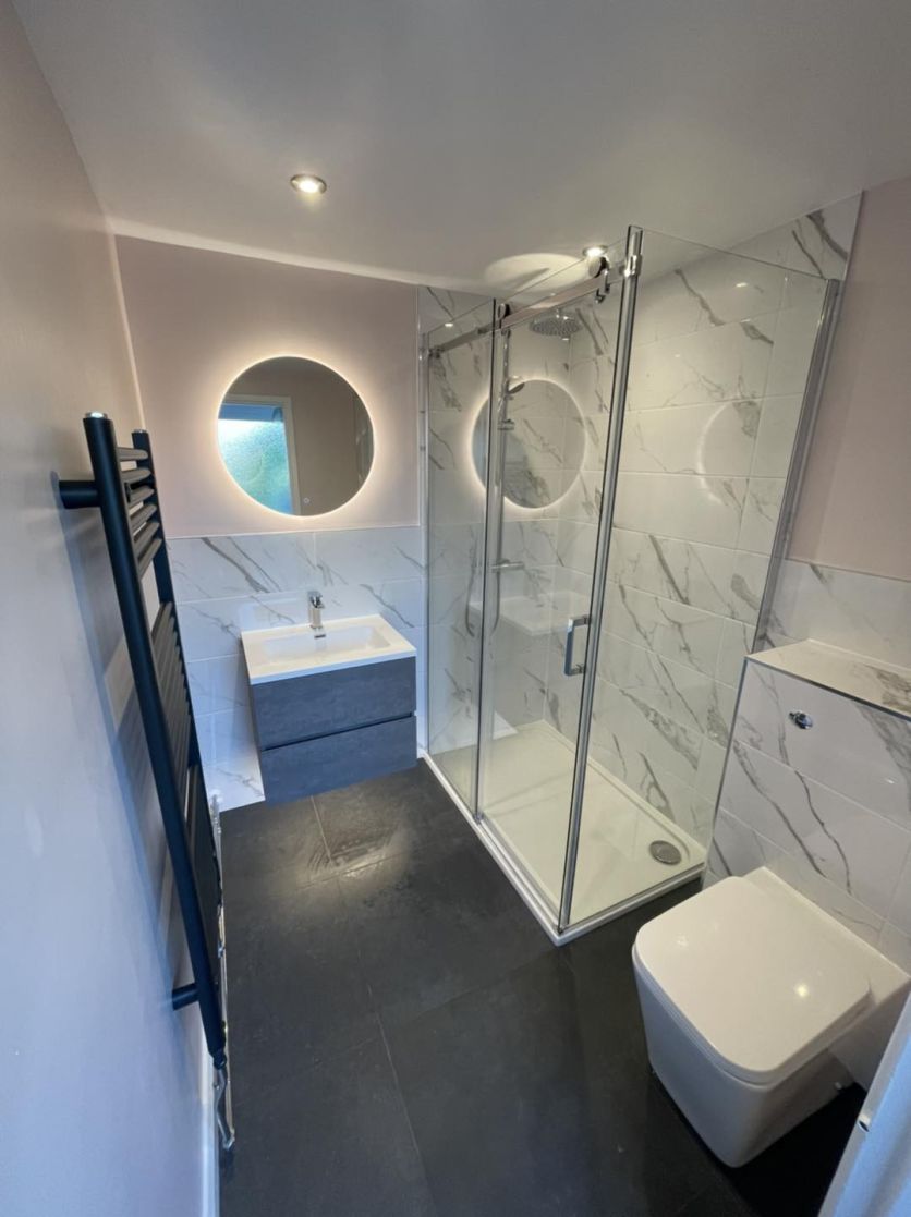 Galyn Wall Mounted Vanity Unit Concrete - 600mm