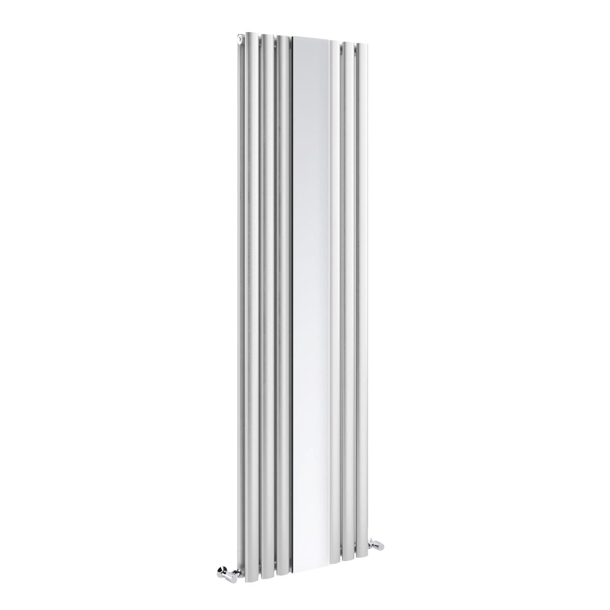 Flat Panel Radiator With Mirror 1800mm X 425mm Modern Designer Double Column Vertical Heater Gloss White Carbon Steel Wall Mounted Kitchen Living Room - View #5