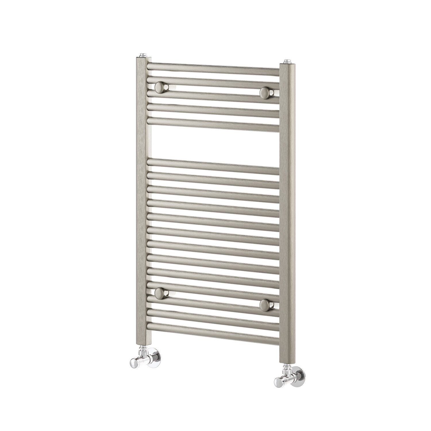 Brushed Nickel Heated Towel Rail 770x500 Nickel Radiators