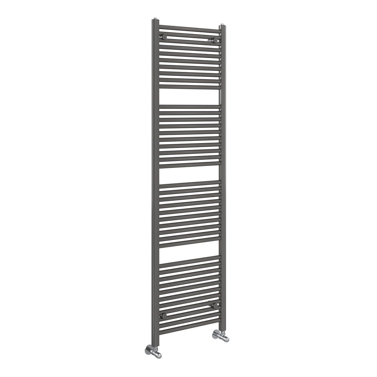 Neptune 1800 x 500mm Heated Towel Rail – Anthracite Heated Towel