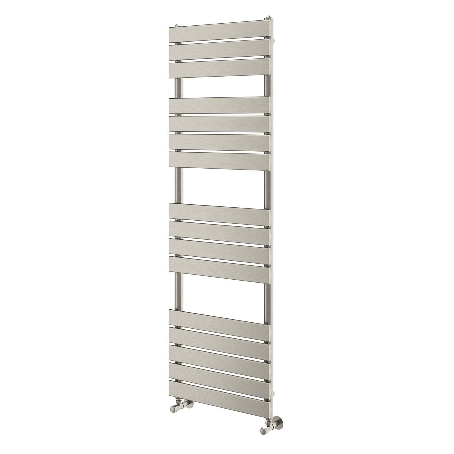 Brushed Nickel Heated Towel Rail – 1600x500mm Towel Radiators