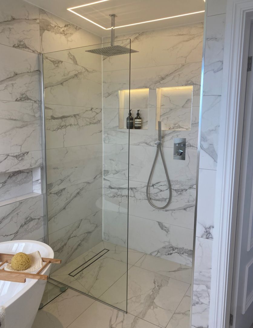 La Bella White Marble Ceramic Tile