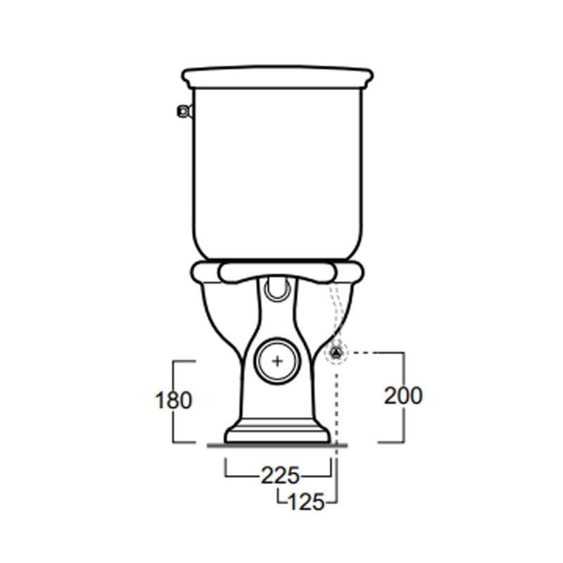 Laine Traditional Close Coupled Toilet
