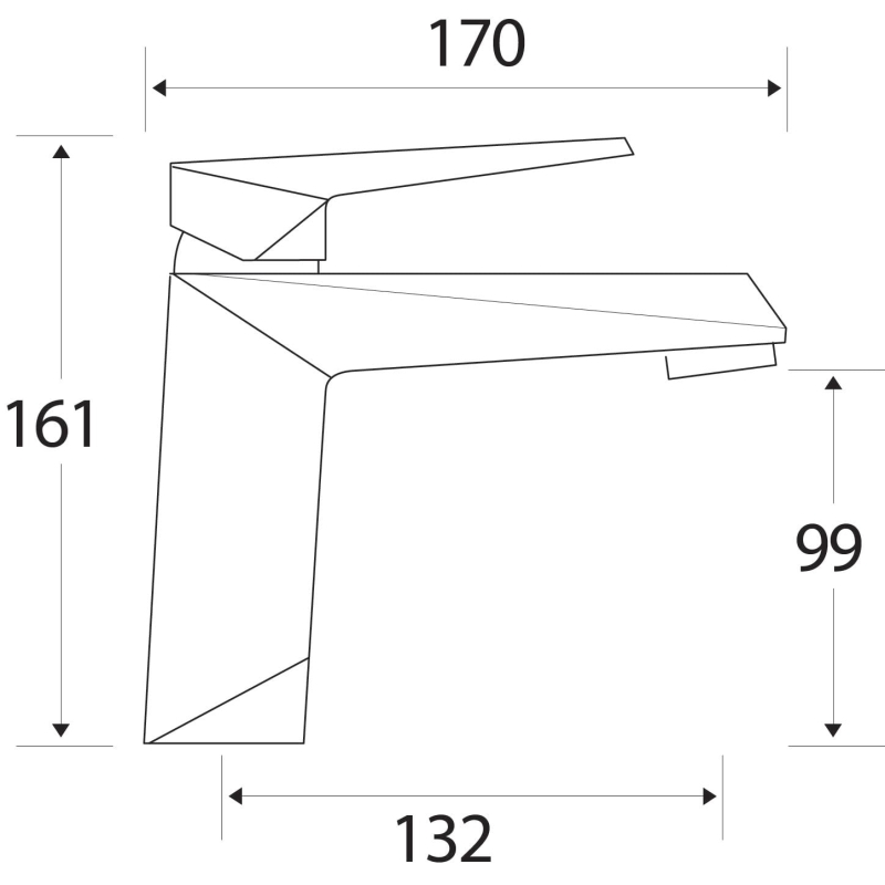 Ike Chrome Basin Mixer Tap & Waste