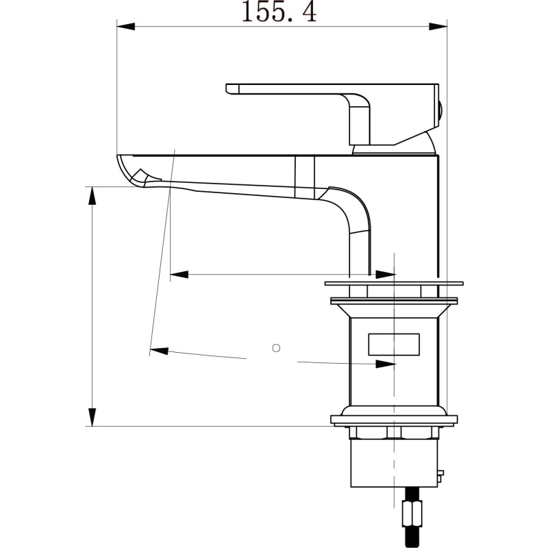 Zena Brushed Gold Basin Mixer Tap & Waste