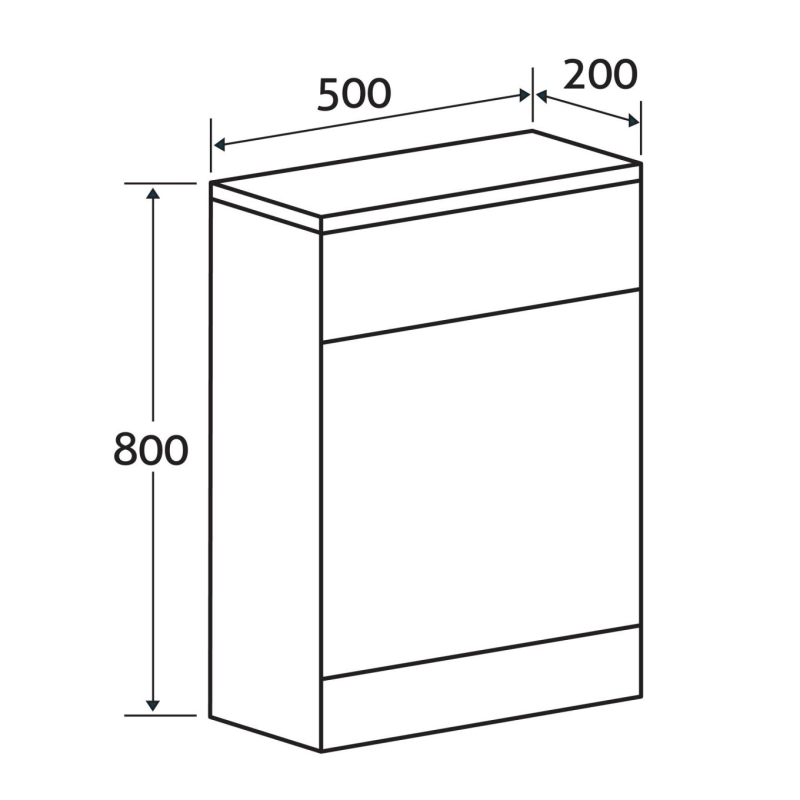 Nante Grey Ash WC Unit