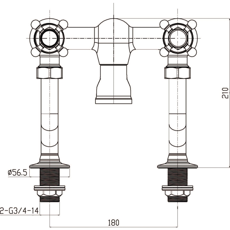 Grosvenor Chrome Bath Filler Tap