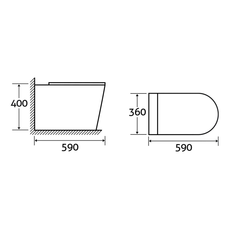 Froxfield Back to Wall Toilet with Soft Close Seat
