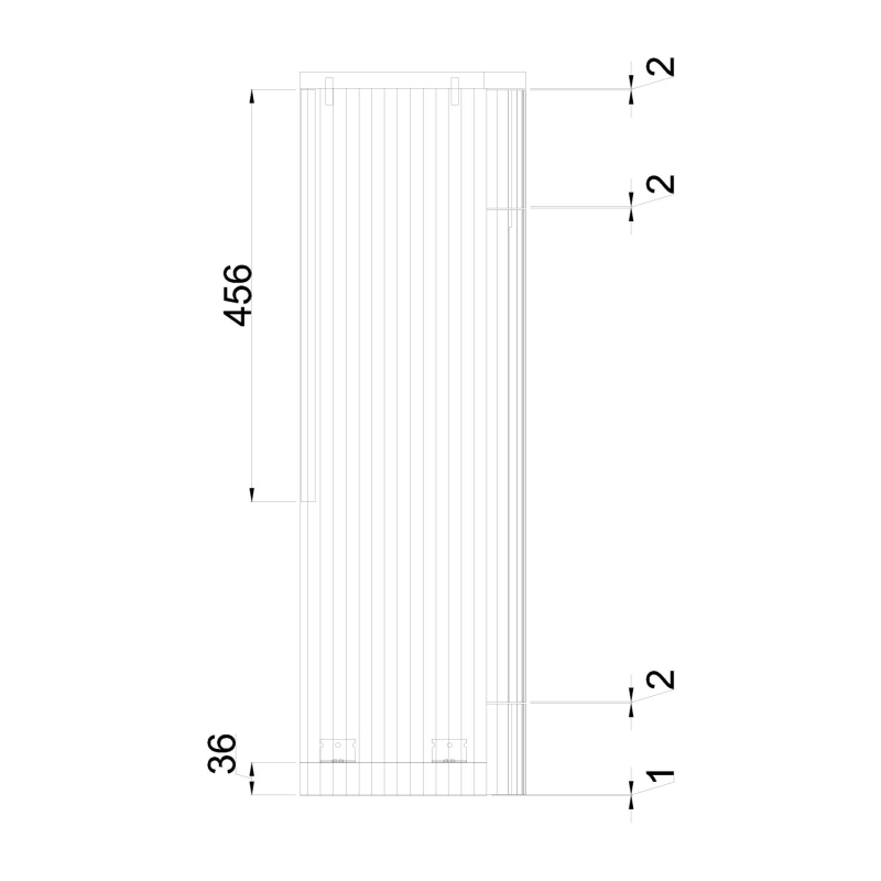 Soar Ribbed Black WC Unit